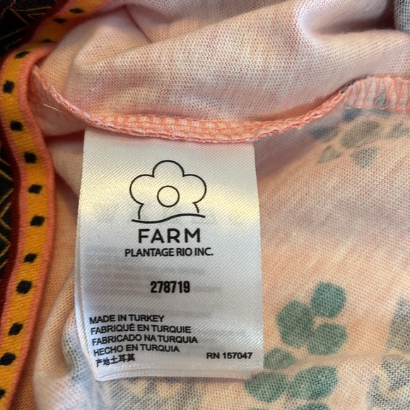 NWOT FARM RIO Printed Mini Dress- Bell Sleeves w/Crew Neck - Size M - SASSY! - Picture 11 of 13